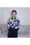 Unlined Transitional Patterned Zippered Bomber Jacket - 3