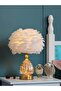 OneDcor Table Lamp Feather Table Lamp Feather Table Light Table Lamp Desk Light