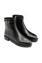 Genuine Leather Non-Slip Sole Zippered Boots Z285 Analin Black C17 - 2