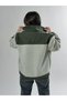 Women's Cashmere Detailed Green Plush Cardigan Coc2640 - 4