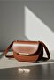 Women's Tan Covered Crossbody Shoulder Bag C3031 - 4