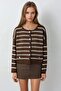 My Fashion Buttoned Striped Knitwear Cardigan - 6