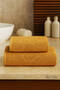 Bath & Face Towel Set Textured 100% Cotton 90X150 + 50X90 cm – Foliva