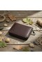 100% Genuine Leather Unisex Credit Card Holder with Metal Zipper