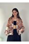 Mini Wrap Blouse Kimono Women Copper Colored - 5