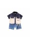 Stylish Boys Summer 2-Piece Set | 12–18 Months | Navy | Cotton | Shirt & Shorts |Breathable