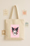 Cute Kawaii Pink Detail Character Design Cloth Bag