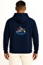 Hooded First Class Diver Cep and Sırt Printed Unisex Sweatshirt - 2
