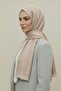 Patterned Wool Silk Shawl - Stone