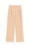 4787 Women's High Waist Palazzo Draped Wide Leg Pants Stone