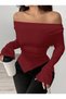 Long Sleeve Blouse with Interchangeable Shoulder Detail - 3