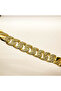Semi-Precious Stone Gourmet Chain Bracelet - Golden Dual Cuban - 5