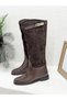 26K7980 Genuine Leather Solely with Leather Buckle Detail Women's Boots - 2