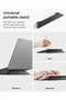 Slim Fold Portable Laptop Stand Keyboard Riser Foldable Ergonomic Angle Lift (LD201-S4) - 4