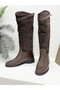26K7980 Genuine Leather Solely with Leather Buckle Detail Women's Boots - 3