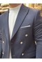 Kruvaze Düz Blazer Ceket - 5