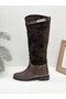 26K7980 Genuine Leather Solely with Leather Buckle Detail Women's Boots - 4