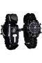 Survival Bracelet Watch, Men/Women Waterproof Emergency Survival Watch with Compass Thermomete
