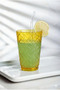 Acrylic Colored Set of 6 Patterned Glasses & Water, Soft Drink, Coffee Side Glasses 330 ml (Not Glass) - 2