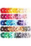 50-Piece Hair Silk Scrunchies Multicolour