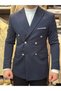 Kruvaze Düz Blazer Ceket