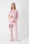 Women's Special Lace Detailed Design Maternity Pajama Set with Dressing Gown, 3-Piece Pajama Set