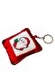 - Sibel 2453 4731 Handmade Santa Claus Themed Cross-Stitch Keychain - 5