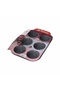 Non-Stick Carbon Steel 6-Cup Muffin Tray – Sweet Cherry Bakeware - 2