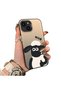 حافظة من السيليكون متوافقة مع هاتف iPhone 13/14 ذات حافة من السيليكون وظهر صلب ومضاد للسقوط بنمط خروف - 4