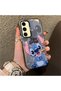 Samsung Galaxy S24 Fe Compatible Silicone Edge Hard Back Anti-Fall Stitch Pattern Case - 4