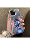 iPhone 14 Pro Compatible Silicone Edge Hard Back Anti-Fall Stitch Pattern Case - 4