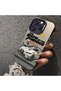Samsung Galaxy S25 Compatible Silicone Edge Hard Back Anti-Fall Sports Car Pattern Case - 6