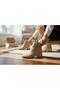 Gold Buckle Detail Pointed Toe Short Heel Women's Stylish Boots - 2
