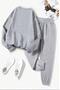 Nyc New York City Printed Fleece-Lined Alt Top Unisex Tracksuit Suit - 2