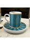Alice Green 4-Piece Coffee Cup Set for 2 People - 5
