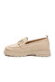2644 Beige Women's Casual Shoes - 5
