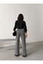 Snow Black Pants with Removable Wide Legs and High Waist - 8