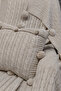 Set of 2 Pom-Pom Knitwear Knitted Throw Pillow Cover & Tv Blanket - Shoulder & Sofa Wrap Set - Dark Cream - 2