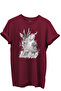 Deer and Hunting Dog Illustration Printed 100% Cotton Regular Fit Crew Neck Unisex T-Shirt