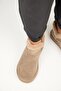 Cora Women's Genuine Leather Mini Mink Boots with Fur Detail - 8