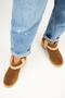 Zoe Women's Genuine Leather Fur Detailed Tan Boots - 7