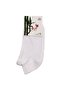 Unisex White Plain Booties Socks