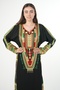 Embroidered women's jalabiya dress Embroidered on the chest and sleeves - 5