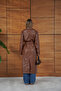 Belted Long Faux Leather Stylish Trench Coat - 5