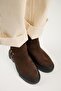 Tessa Women's Genuine Leather Brown Boots with Elastic Ring Accessories - 3