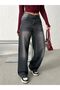 Smoked Finished High Waist Pre-Processed Wide-Leg Pants - 2