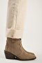 Liray Women's Genuine Leather Cowboy Mink Boots