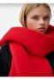 Soft Imported Soft Textured Women's Red Scarf, Shawl, Shoulder Wrap - 2