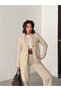 Stone Full Button Closure Linen Jacket - 3