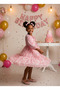 Patterned Chiffon Girl's Dress - 3